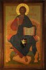 Икона «Гоподь Вседержитель», работы Екатерины Сергеевны. Актовый зал МДА. Икона пережила пожар в 1986г.